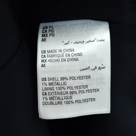 INC Cold Shoulder Top Blouse PL Paisley Navy 712 - Picture 6 of 7